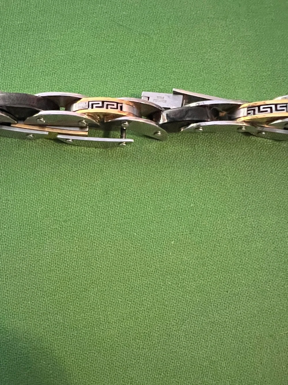 Stainless Steel Two-Tone Men's Bracelet - Silver and Gold